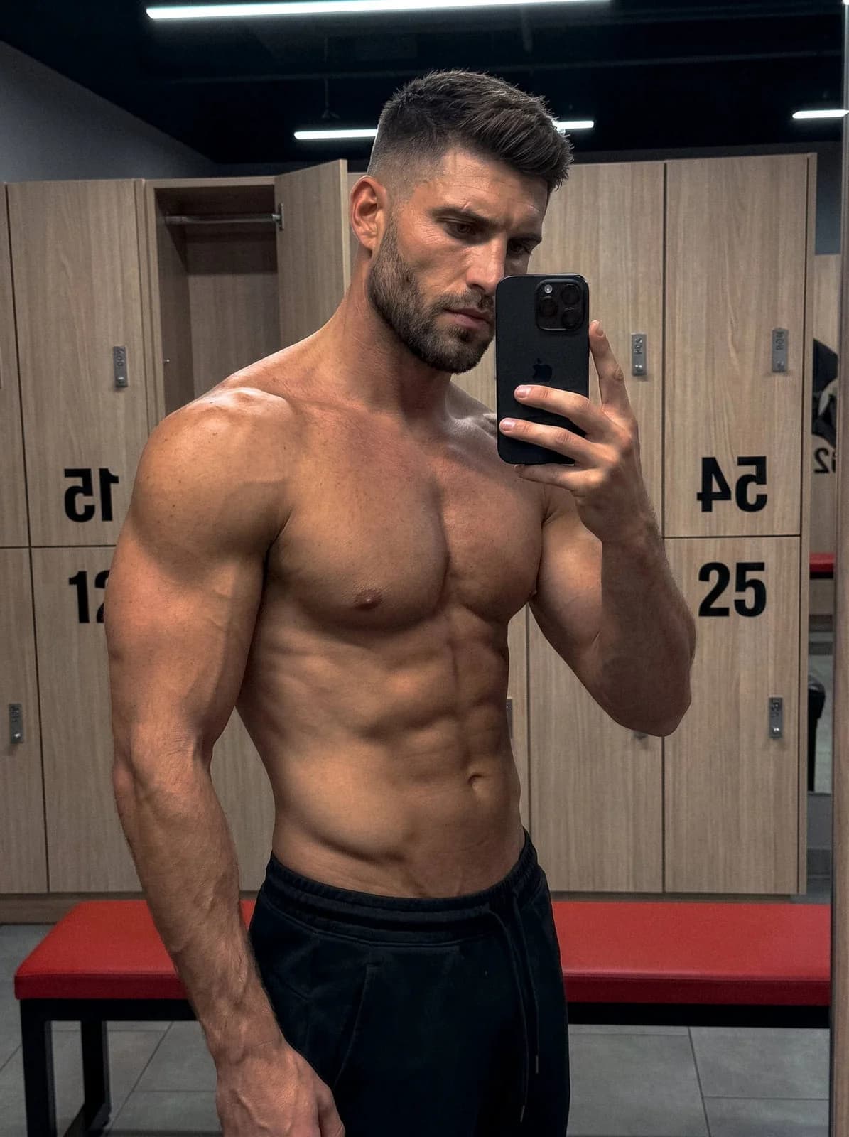 Gym Locker Selfie